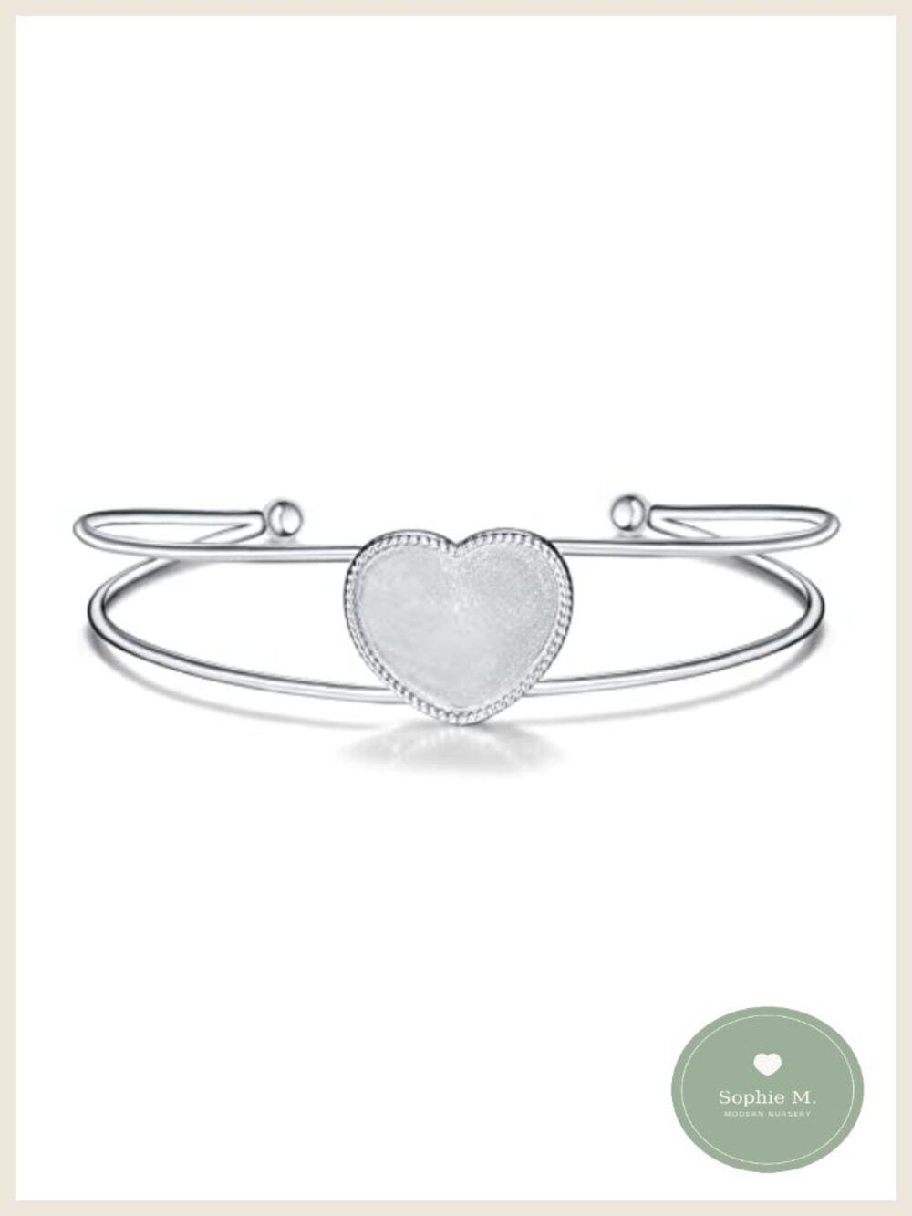 Sterling Silver Locket Bracelet Custom Photo Heart Personalized